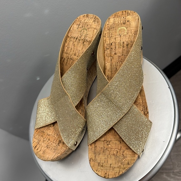 Shoes - Gold Sandals